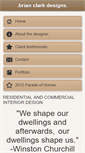Mobile Screenshot of brianclarkdesigns.com